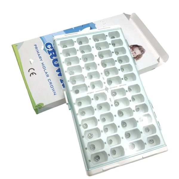 MFDS Approved Orthodontic Instrument Posterior Anterior Stainless Steel Crown In Pediatric Dentistry