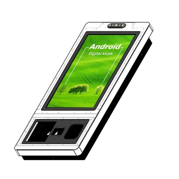 21.5 inch Android Mcdonald's Self Service Kiosk Wall-mounted Digital Signage with Waterproof Screen for KFC