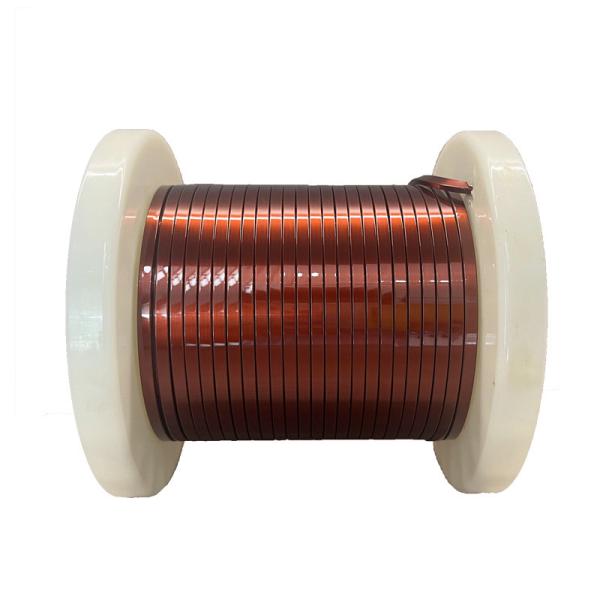 0.8mm - 3mm Thickness Rectangular Enameled Copper Wire Polyimide Corona Resistant