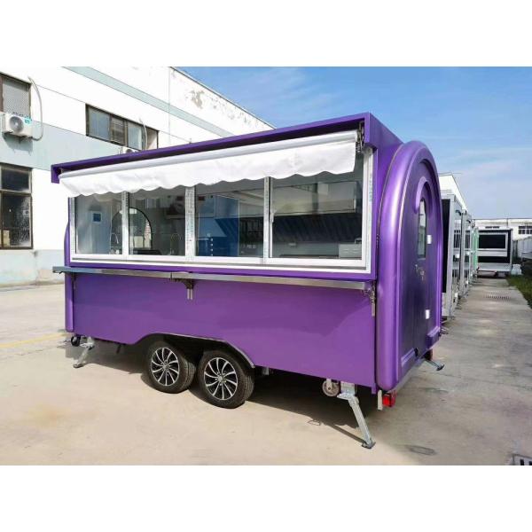110V/220V/380V Voltage Stainless Steel Small Food Trailer for Fast Food Van at Direct