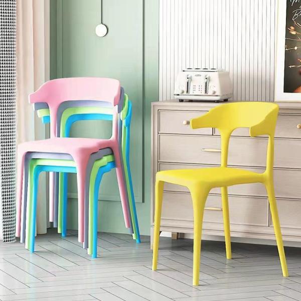 Clear Chair, Armless Acrylic Desk Chair with Golden Feet Swivel Molded Plastic Shell Chair Adjustable