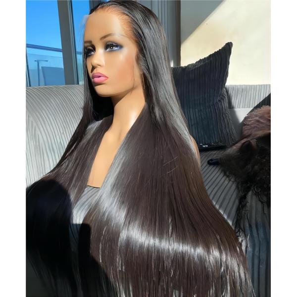 Average Size Lace Front Original Brazilian Natural Human Hair Wig For Black Women