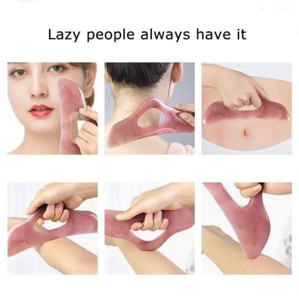 Customized Color Resin Gua Sha Massage Therapy Tools for Body Sculpting 20.5*8.7cm