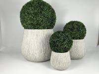 Decoración exterior Plantaciones de fibra de arcilla de diseño duradero y elegante