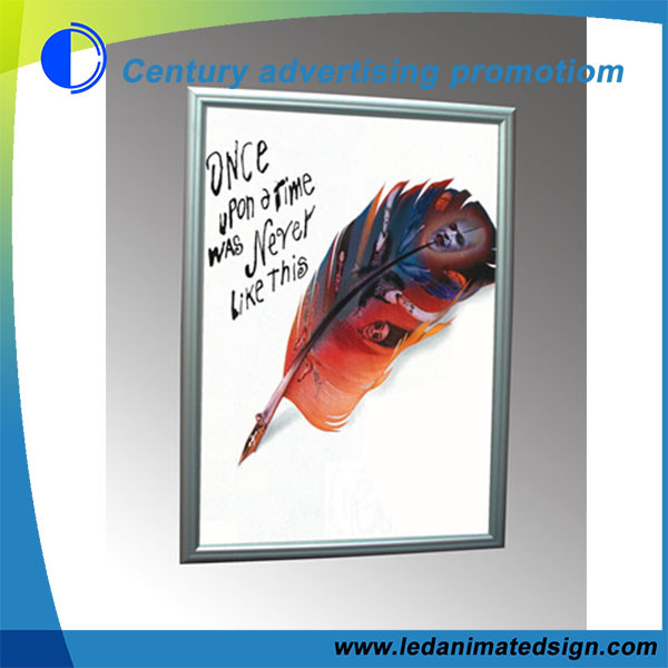 Silver aluminum frame Indoor slim led light box