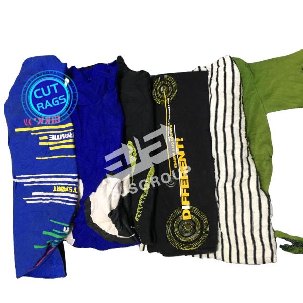 Lint free Mixed Colored Rags 100% Cotton Industrial Cleaning trapos industriales for wiping oil