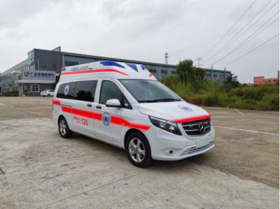 Gasoline Mercedes Benz Ambulance 7 Seat Front Mounted 4×2 Automatic Transmission