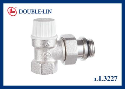 Manual Radiator Valve Angle Type 145psi 32℉ to 248℉ Working Pressure BS2779 Thread