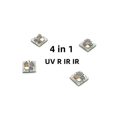 Customizado 5050 SMD UV R IR IR 4in1 Cerâmica Soldagem de Refluxo Livre de Pb Iluminação Industrial Chip de Perlas LED