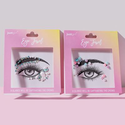 3D Crystal Face Sticker Hair Jewels Glitter Rhinestone Face Stickers Digital Printing