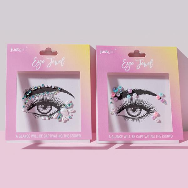 Unique Look Crystal Face Adhesive Jewels Rhinestone Gem Stickers Dazzling Effect