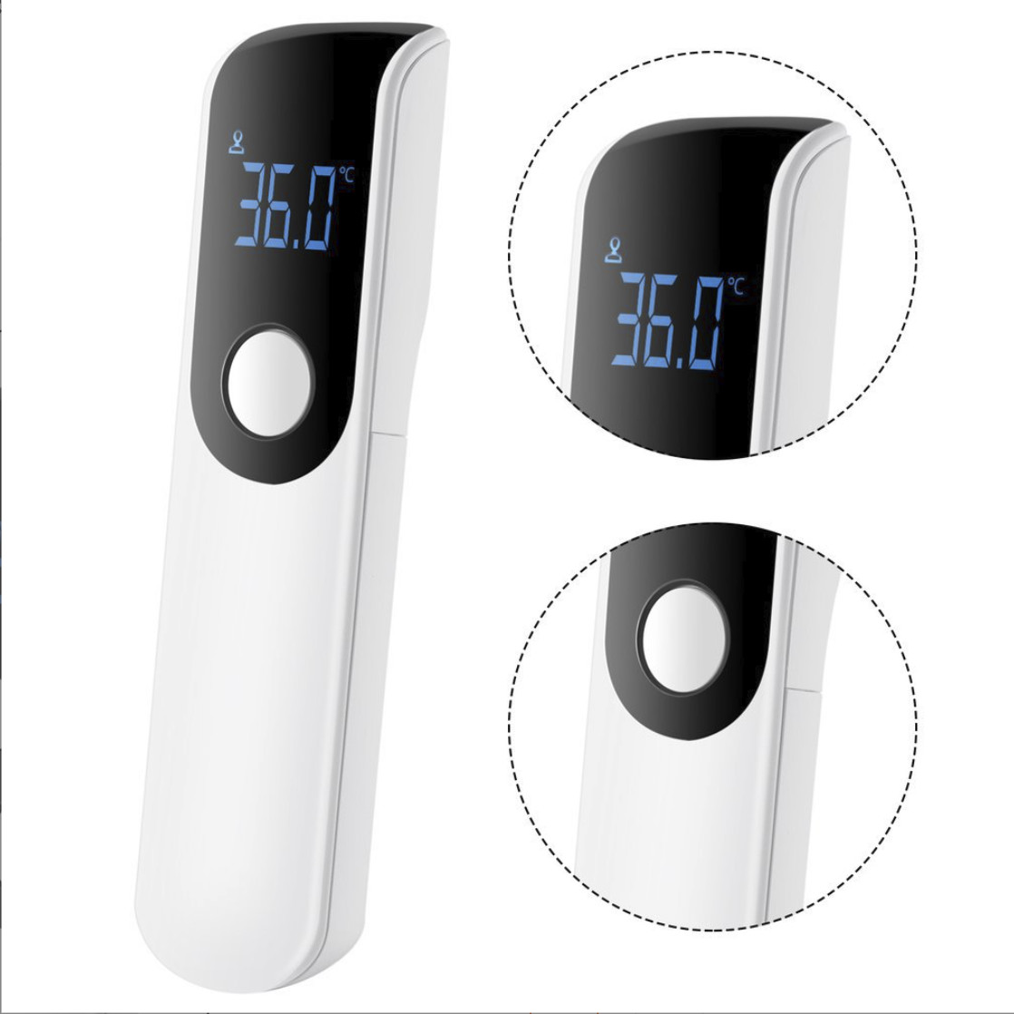 Micro Non Contact Medical Infrared Forehead Thermometer Fast And Accurate Temperature Measurement