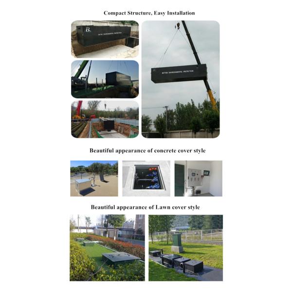 Городские компактные мелкие бытовые оборудование очистных сооружений