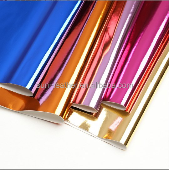 OEM TPU Mirror PU Synthetic Leather Fabric for Shoes Women