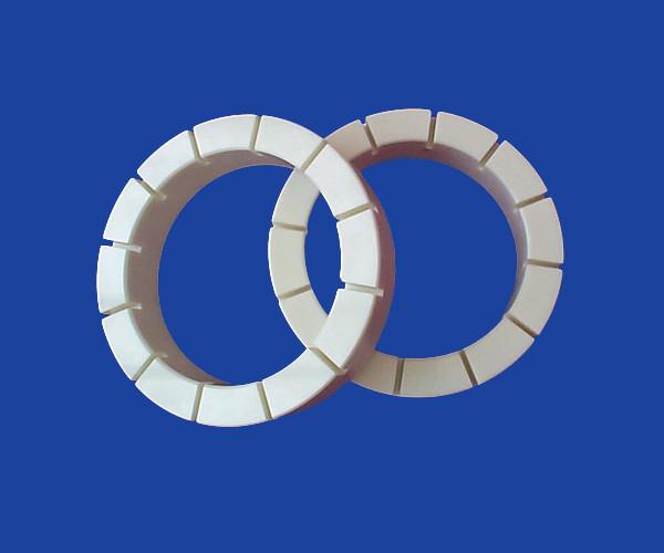 equipamento de soldadura cerâmico das peças da alumina Anti-suja, anel cerâmico da alumina