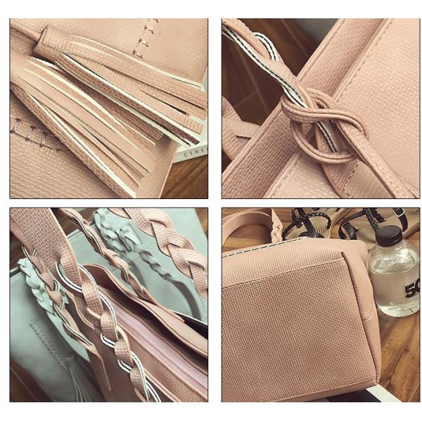 New fall fashion handbags fringed shoulder bag shopping bag large capacity casual and simple