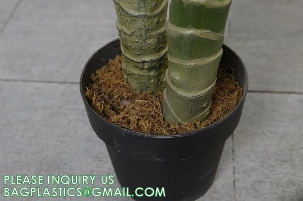 Artificial Golden Dieffenbachia Plant 43 Inch Tall Fake Tropical Lifelike Tree in Pot Silk Faux Dark Green Plant