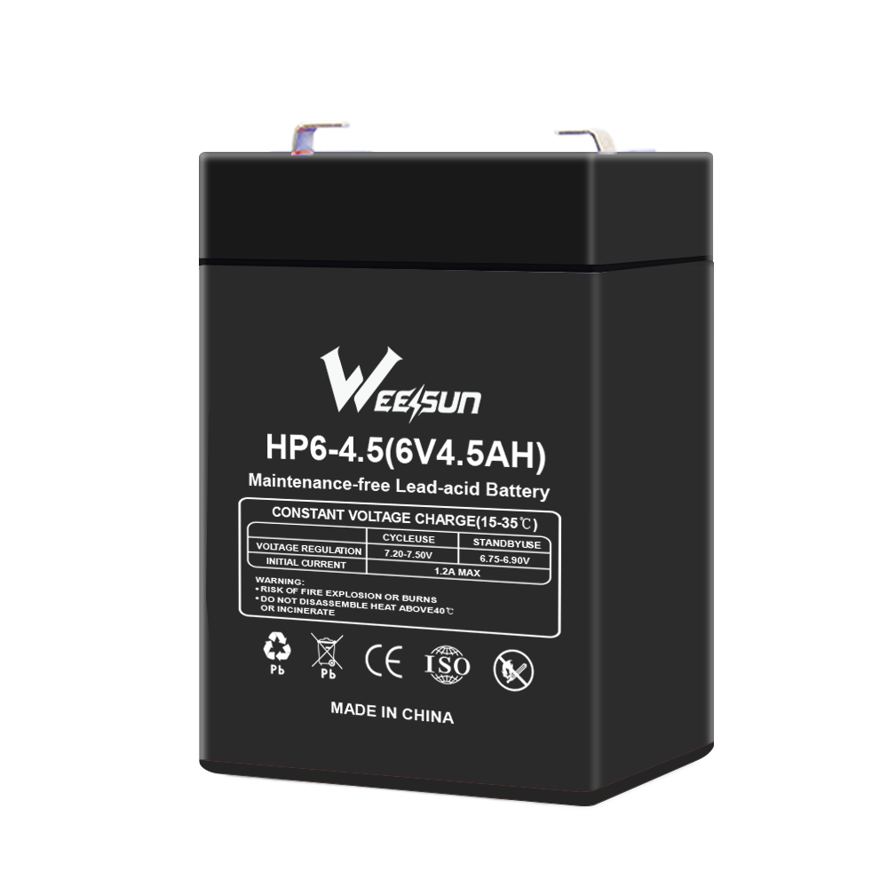 6V 4AH Lead Acid Battery for Kids Ride‑on Car, UPS, Security Alarm System