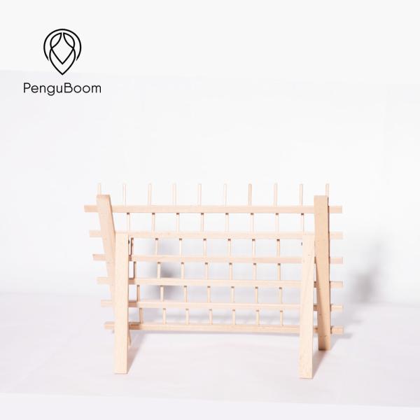 60 Spools Jumbo Wooden Braiding Hair Rack Wig Tools For Organize Thread
