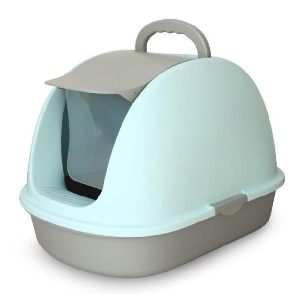 Odor Elimination Enclosed Cat Box Deodorize Large Covered Cat Litter Box