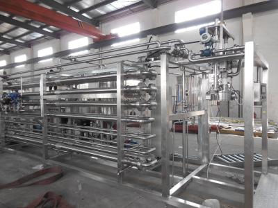 PLC Automatic Liquid Filling Machine With Tubular Or Tube In Tube Heat Exchanger