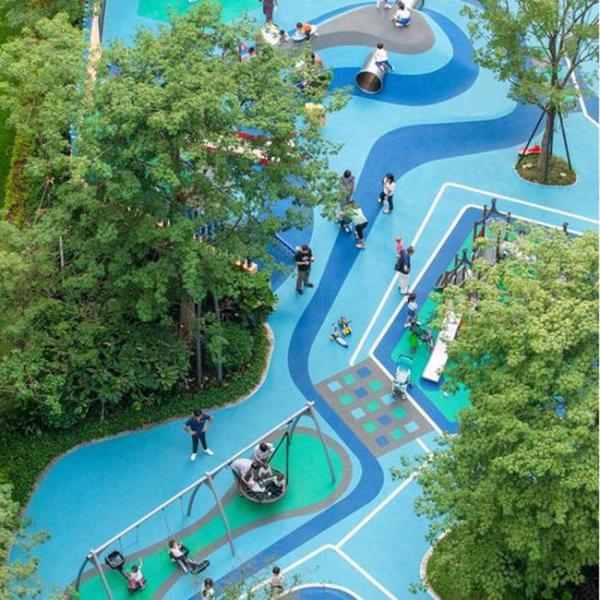 EPDM Rubber Granules Recycled Safety Colorful Granulated Rubber Surface
