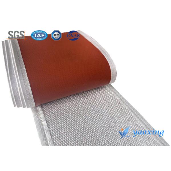 Fireproof Curtain Silicone Coated Fiberglass Cloth 0.4mm Thickness