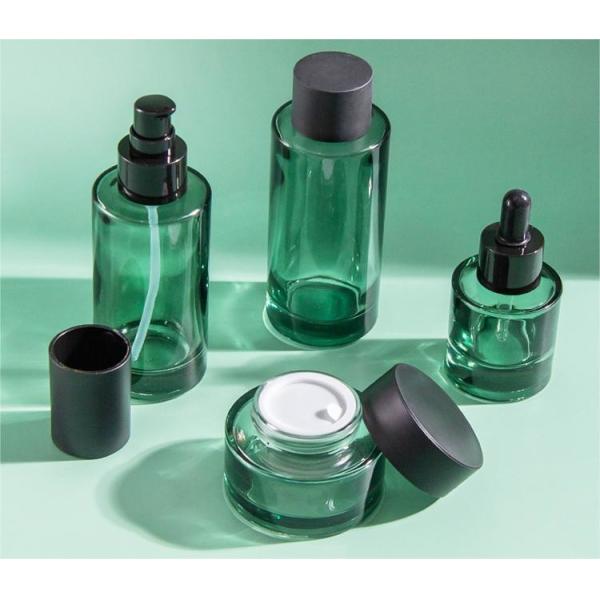 Glass Pump Airless Lotion Bottle 2oz Boston Round 120ml