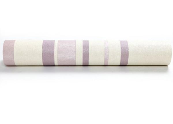 White and Purple Contemporary Wall Coverings for Bedrooms , Removable Kids Wallpaper