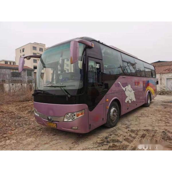Yutong ZK6107 usado das boas condições esquerdas de aço do Euro III da direção dos assentos do chassi 47 de Bus For Africa do treinador baixo quilômetro
