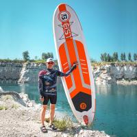 Del tamaño del levantar paleta de encargo los 9ft inflables del sorbo de Watersport del tablero