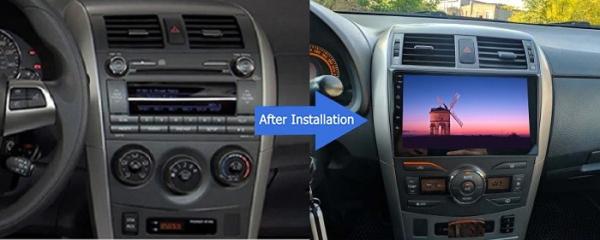 para Toyota Corolla 2007-2013 Android Auto Multimedia Player GPS Navi 9 polegadas WFI BT FM Car Radio