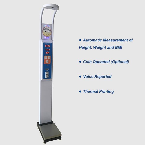 Professional CE Certified Ultrasonic BMI Height and Weight Scale for Accurate Measurements