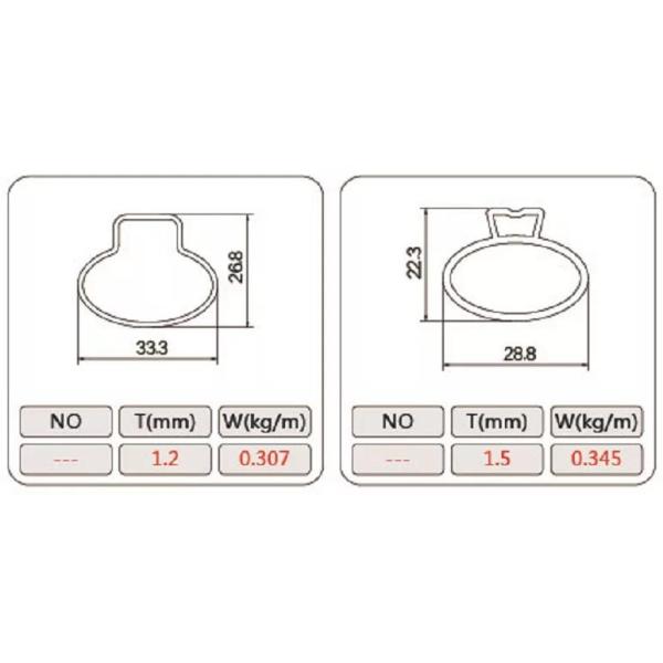 High Precision 50mm Diameter CNC Aluminium Alloy Profile Milling Parts Tube