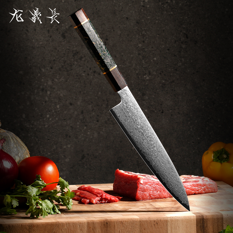 N690 Powder Steel Gyuto Knife Hand‑Forged Japanese Chef’s Knife for Modern Kitchen