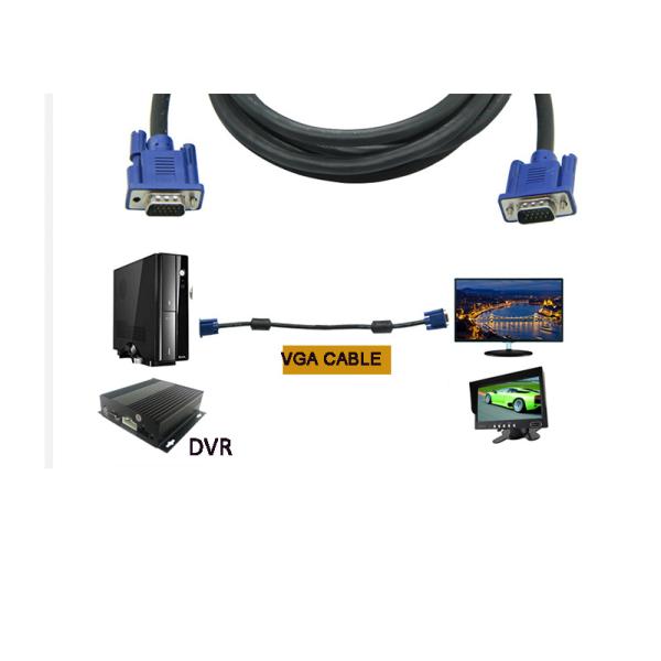 Высокоскоростной видео- VGA 15PIN к мужчине кабеля VGA к мужчине 8mm для системы CCTV