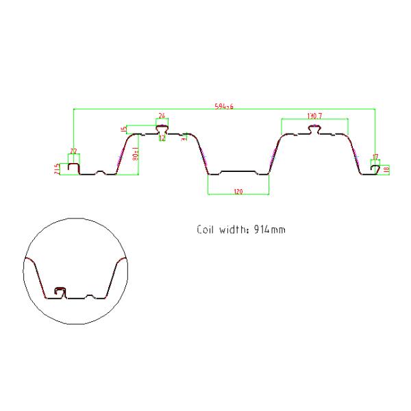 o rolo da plataforma de 2 andares de 30kw X que forma a máquina 34 posta a corrente conduzida automaticamente