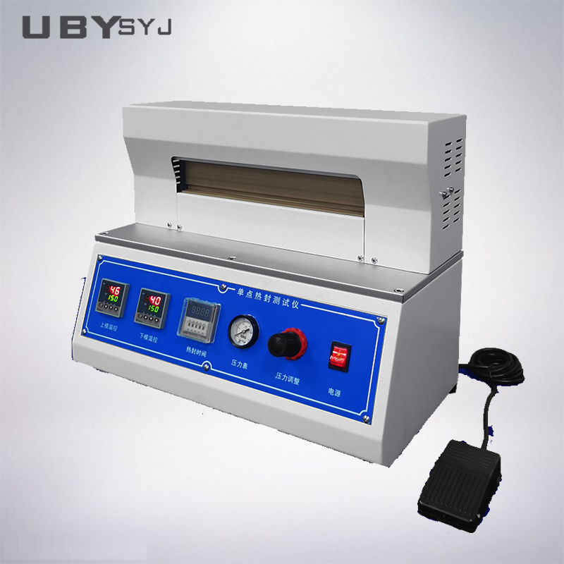 UP-5018 Heat Seal Tester Laboratory Heat Sealing Test Machine Complies with ASTM F2024 for Plastic Film with 0~0.7MPa Pressure and Room Temperature ~300ºC Range