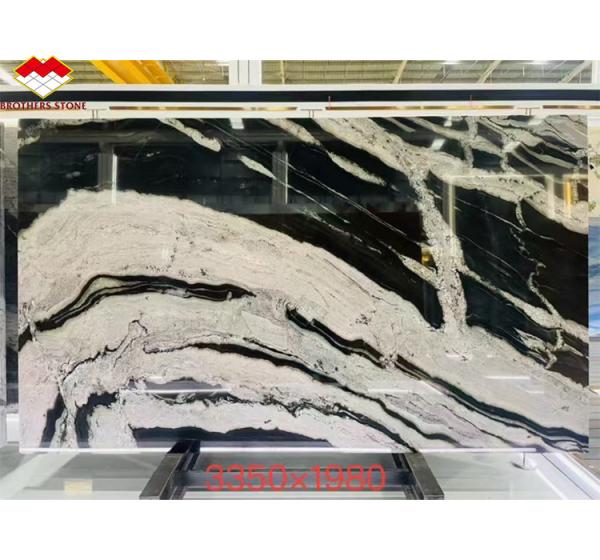 Hotel Polished Black Ink Impression Marble Natural Stone Bathtub for Home Bathroom