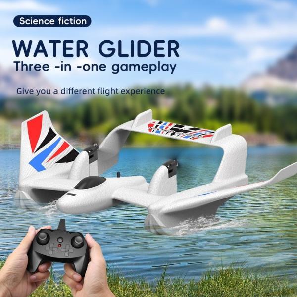 3 In1 Foam Electric Model Toy RC Hydroplane Plane Toys Jet Fixed Wing Remote Control Glider Indoor-Outdoor Stunt RC Plane
