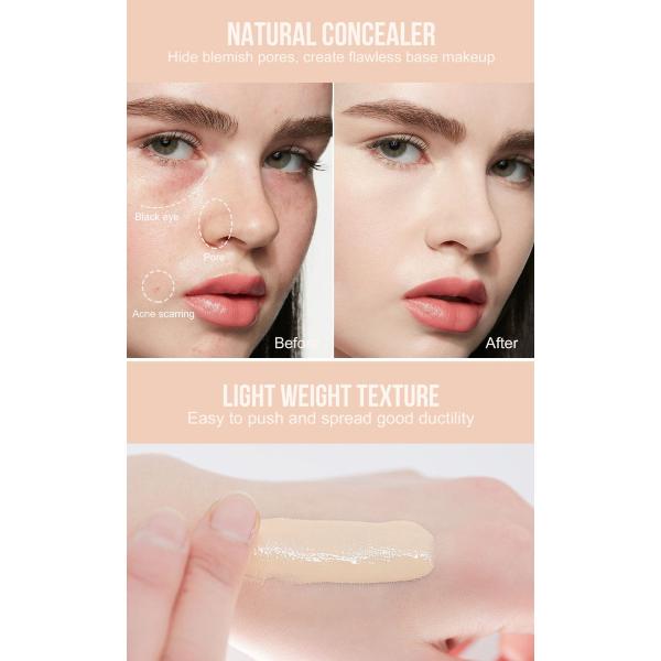 Natural Waterproof Foundation Makeup Conclear Nude Makeup Matte Finish Coverage Long Lasting