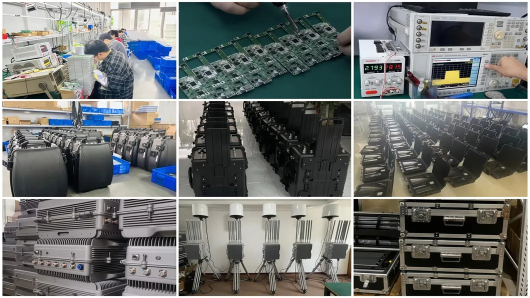 Detection radius1.5KM Portable Full-band Detection Anti Drone System Video Interception