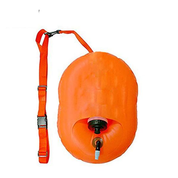 Custom color Inflatable PVC Swimming Tow Float Survival Outdoor Ocean Pack swim buoy Waterproof Dry Bag