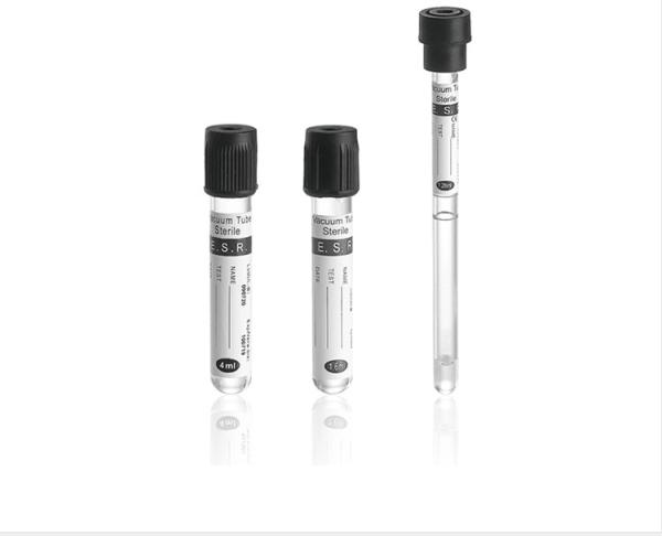 Coleção e anticoagulação do sangue do tubo do ESR do preto de Vacutainer