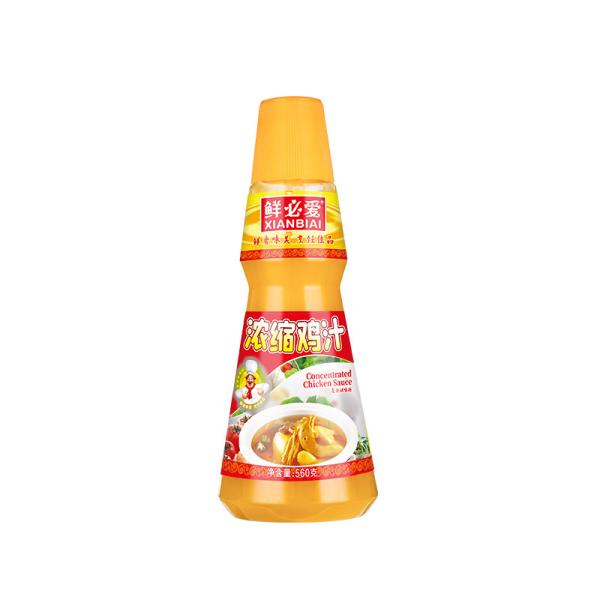 Bouillon de jus liquide de poulet concentré commercialisé 560 gx6 bouteilles