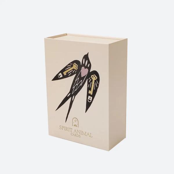 Pattern Rigid Cardboard Box Recycling Custom Logo Tarot Card Magnet Book Box