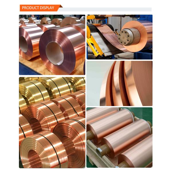 0.25*1000mm 0.3*1250mm Pure Copper Coil / Pure Copper Foil Customized