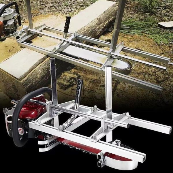 Chainsaw Milling Guide for Wood Cutting Log Splitter Ramp Adjustable 60cm/90cm/120cm 24/36/42in Sawmill