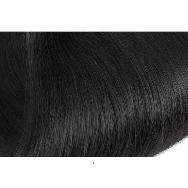 Extensiones brasileñas/3 paquetes del cabello humano de la Virgen del cabello humano con el cierre de 4 x 4 cordones