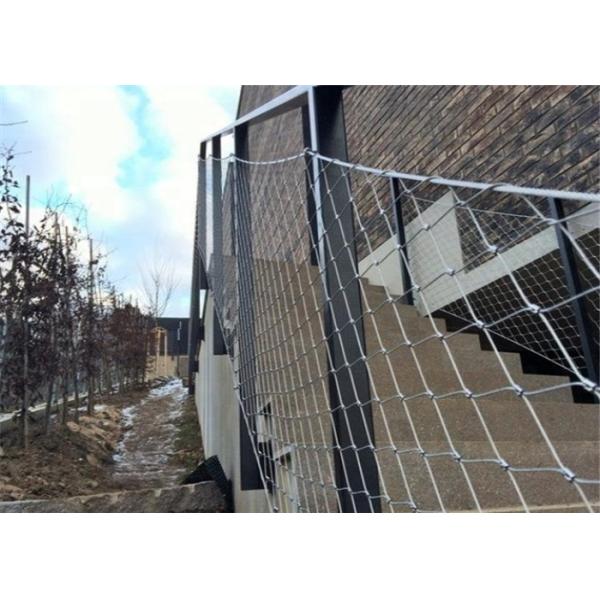 балюстрада сетки веревочки нержавеющей стали 304 10x10cm раскрывая 316 сплетенная